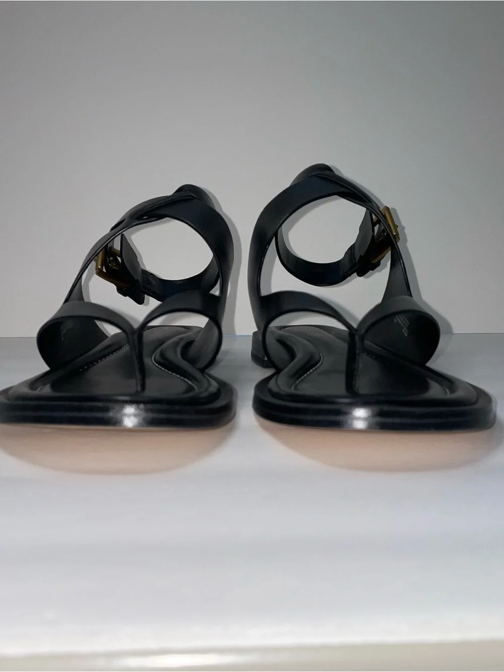 Michael Kors Irene Leather Wrap Sandals Black